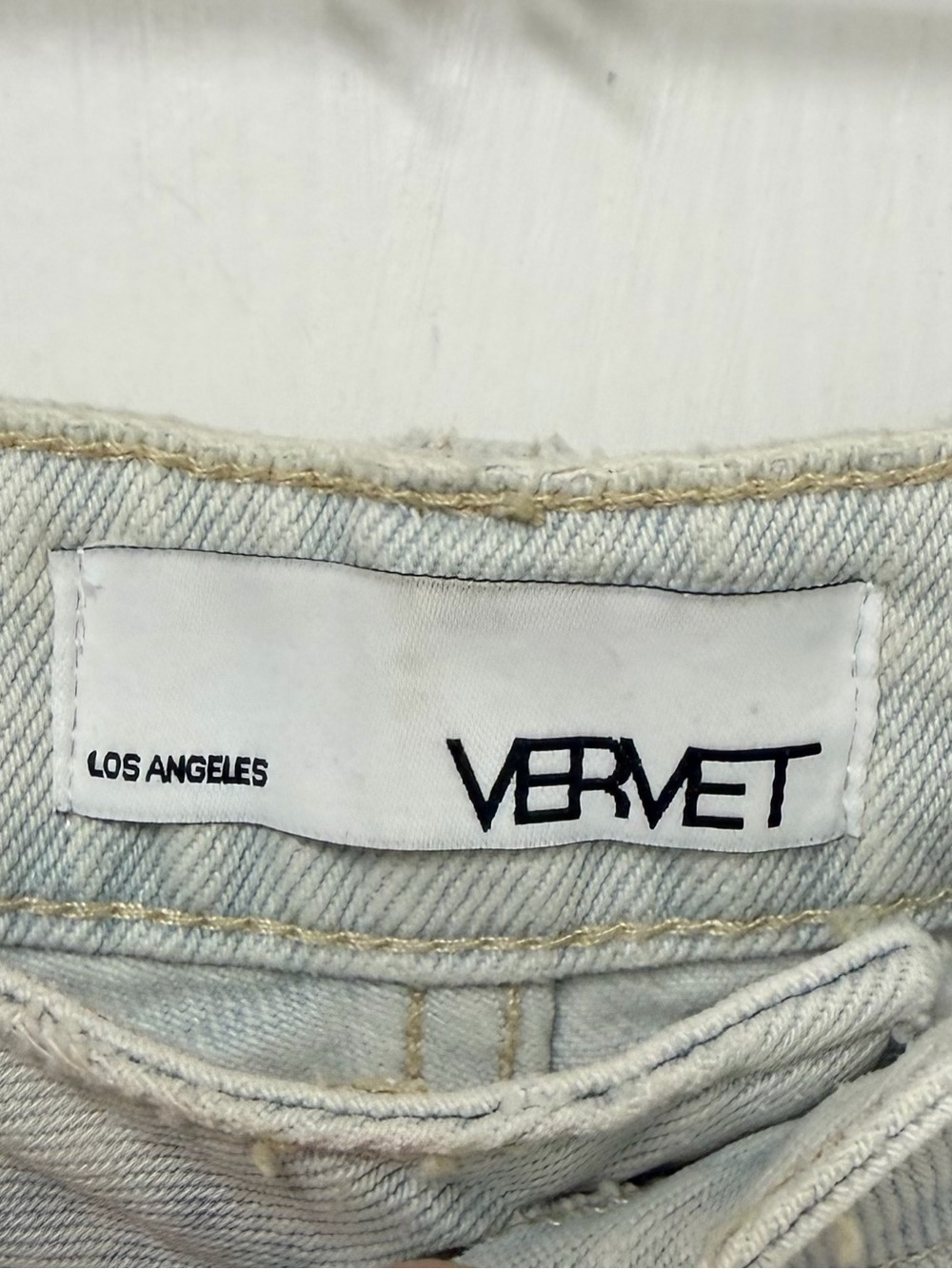 NWT Vervet Flying Monkey High Rise Crop Flare Jeans Light Wash Size 28 - Picture 8 of 15